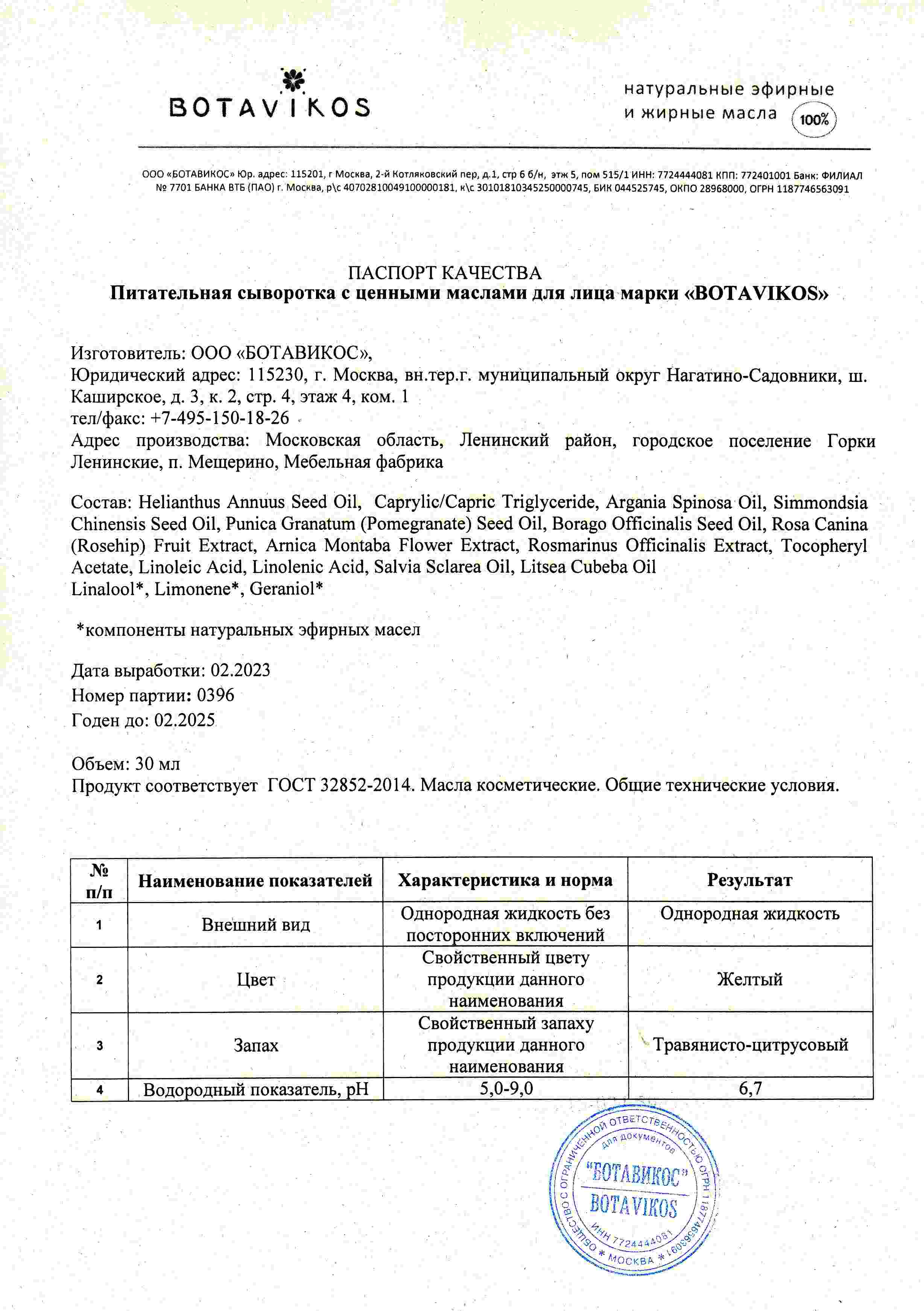 Паспорт №022023